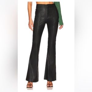 BlankNYC High Rise Faux Leather Flare Pant